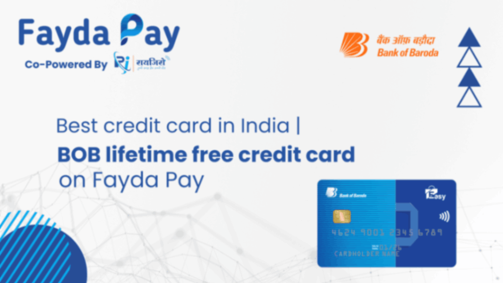 BOB lifetime free credit card on Fayda Pay